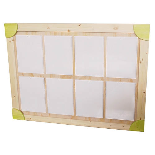 포인트 아크릴 원목 환경판 게시판 (8칸)