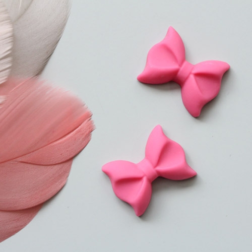 입체리본비즈 핑크_5p