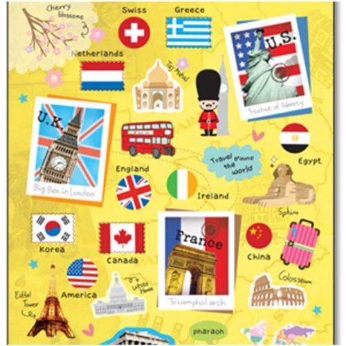 에폭시 스티커(월드) / EP-107