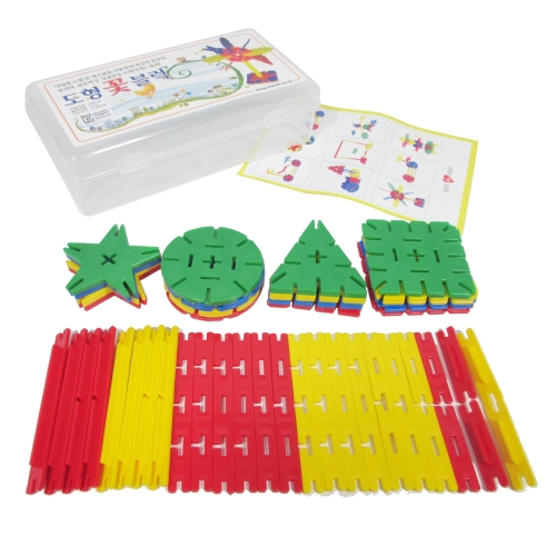 [하트투하트] E3도형꽃블럭 60pcs