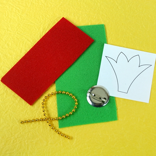 펠트 카네이션 브로치(10set)