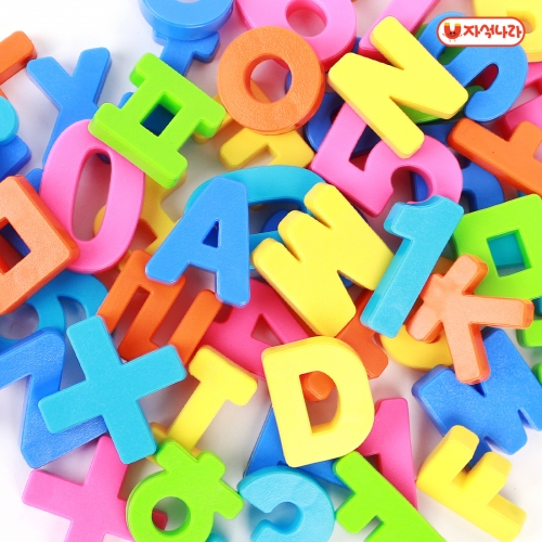 [자석나라] 자석글자 놀이통(택1) /한글/숫자/영어/알파벳(대문자)