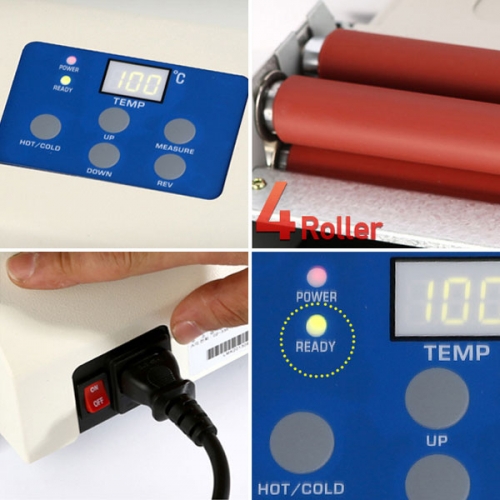 로드메일코리아 고급형 4롤러 A3 국산 코팅기 TLH-330H 코팅기계+A4 코팅지 50매