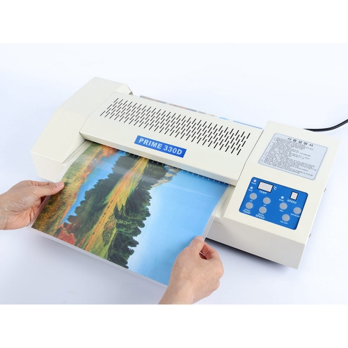 로드메일코리아 최고급형 6롤러 A3 국산 코팅기 PRIME 330D 코팅기계+A4 코팅지 100매