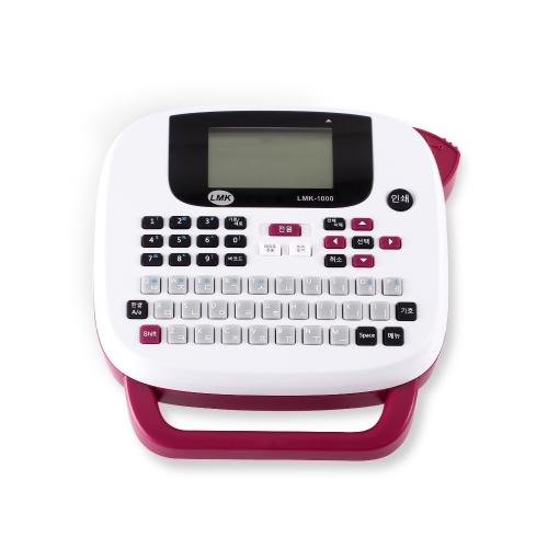 로드메일코리아 휴대용 라벨프린터 LMK-1000+라벨테이프+건전지