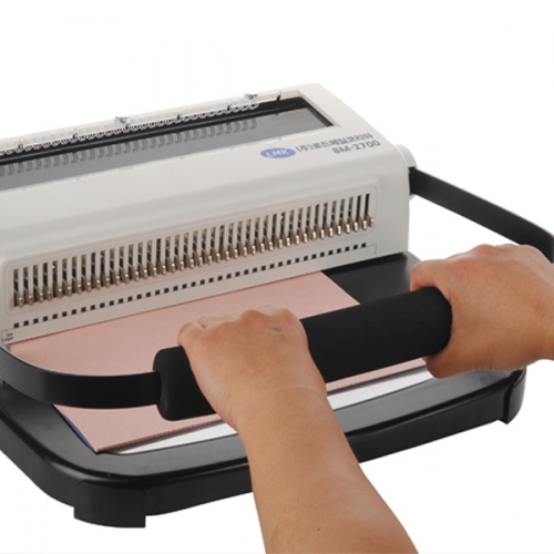 로드메일코리아 와이어링제본기 BM-2700 +표지100매+링100개 증정/고급형 최대천공25매