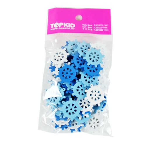 [만들기재료]마린 배키 우드비즈(약70개)