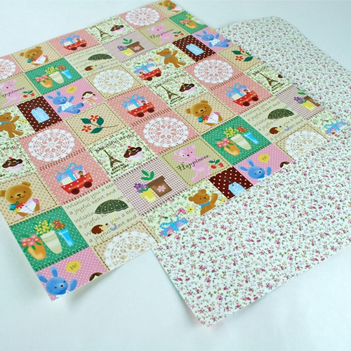 큐티 패턴지(10장/25×25cm)