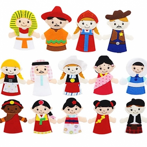 손가락인형-세계어린이 14종