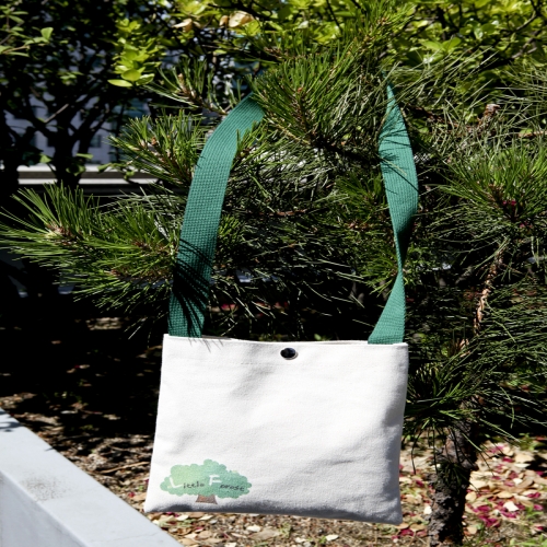 [꼬마숲 전용 상품] 꼬마숲 로고 에코백 (크로스 스타일)