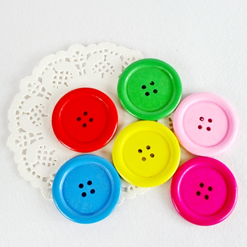 [만들기재료]단추 우드비즈(1~5호/60g)