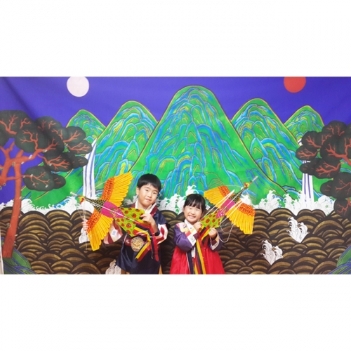 [키즈파람] 전통배경현수막 006