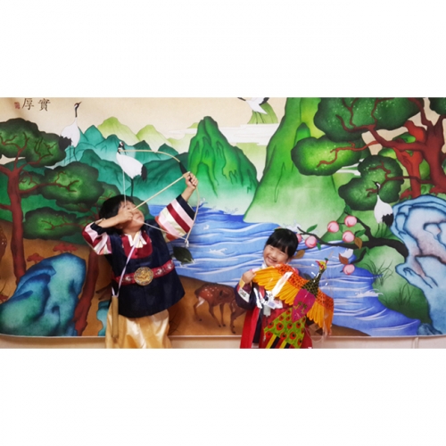 [키즈파람] 전통배경현수막 007