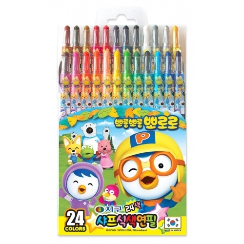 뽀로로 24색 색연필/샤프식