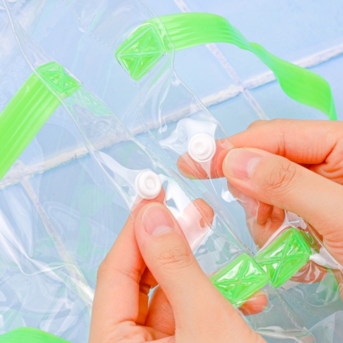 [대원피앤피] 똑딱이 단추 투명 비치백(2종 택1/물놀이용품)