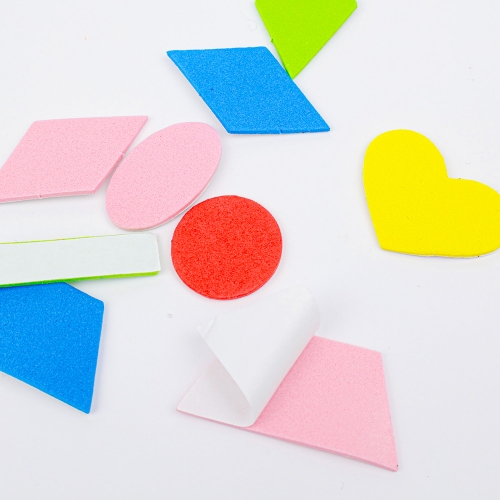 [대원피앤피] EVA 스티커 도형 모양 2종 택1 꾸미기 만들기 재료(소포장/덕용)