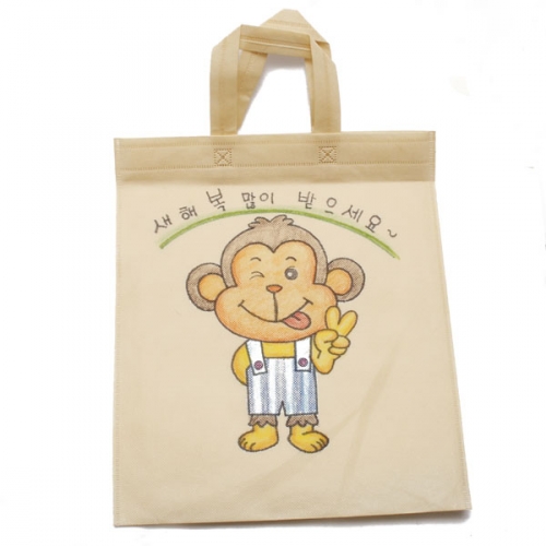 원숭이 그리기 부직포가방