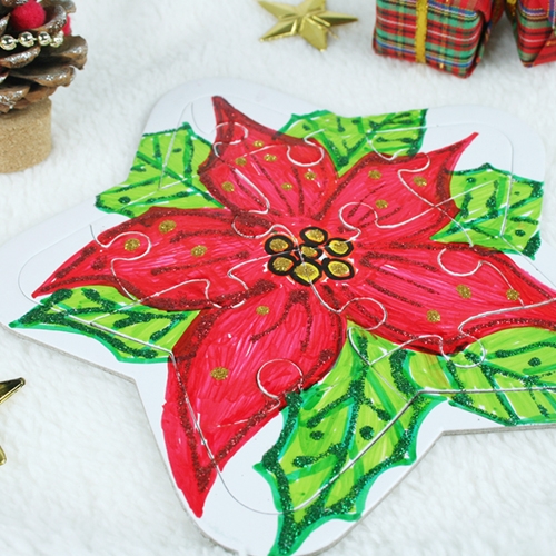 반제품 종이퍼즐 별(17.5 × 15.5cm)