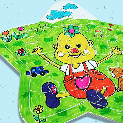 반제품 종이퍼즐 별(17.5 × 15.5cm)