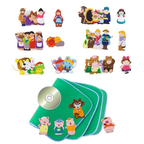[2113] 인기동화세트 손가락7종 (동화CD, 융판놀이책 무료)