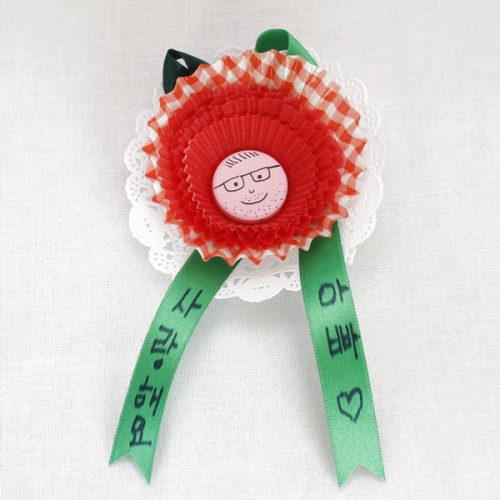 머핀컵 카네이션 코사지(1개)