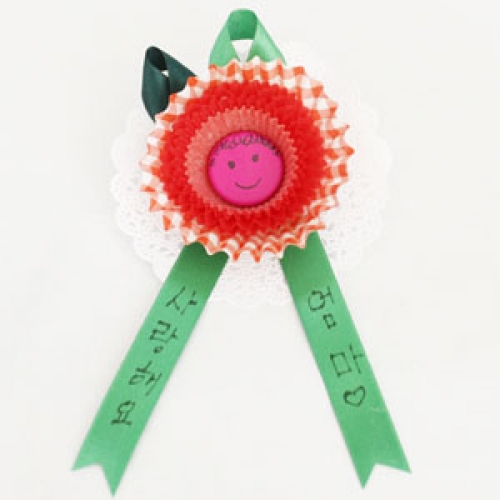 머핀컵 카네이션 코사지(1개)