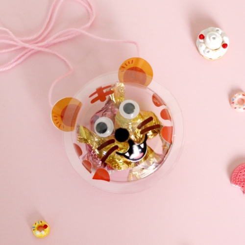 메이크문구 DIY307 반구사탕목걸이만들기 호랑이