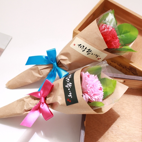 향기로운 비누 카네이션 포장(5개)