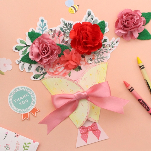 꽃다발카드 5set