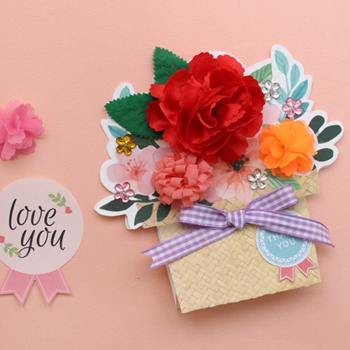 꽃바구니카드 5set