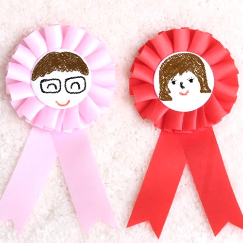 카네이션 리본 브로치 꾸미기