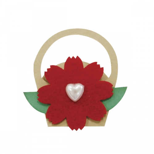 메이크문구 DIY325 미니카네이션브로치(바구니카드)