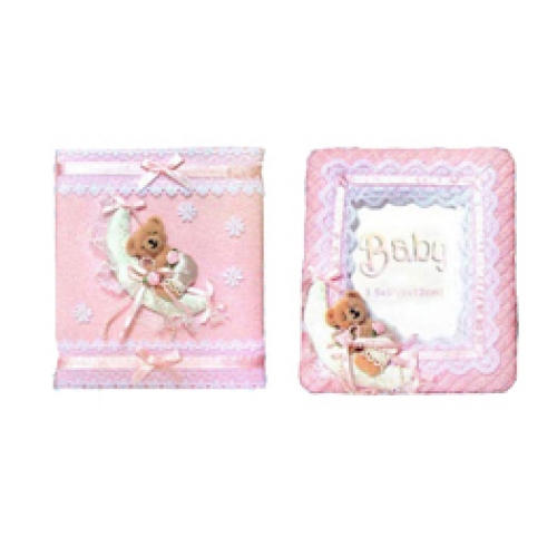 헝겊앨범액자세트(토끼,기차,오리,아기곰,꼬까신,목마 아기앨범액자)