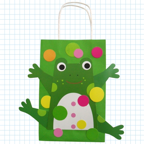 DIY 동물종이가방(개구리/고양이/젖소/토끼)