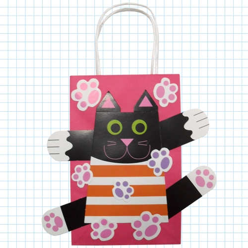 DIY 동물종이가방(개구리/고양이/젖소/토끼)