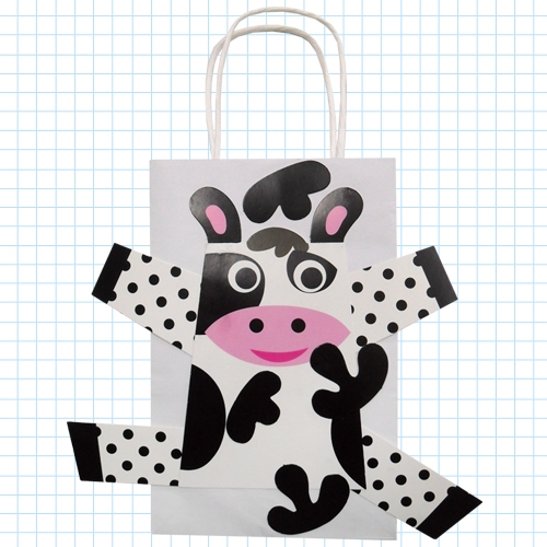 DIY 동물종이가방(개구리/고양이/젖소/토끼)