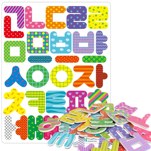 [자석나라] 로제타 자석글자(3종/택1) /한글/숫자/알파벳