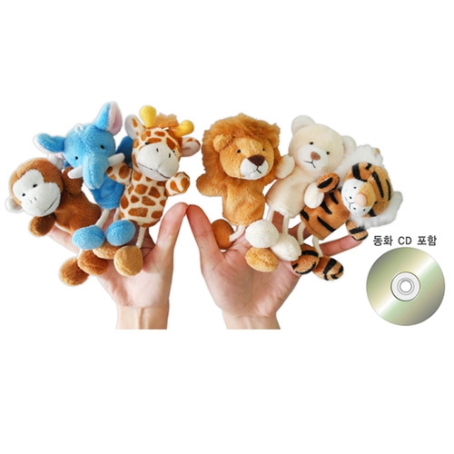 [52289] 손가락인형 야생동물 이야기6종(CD포함)