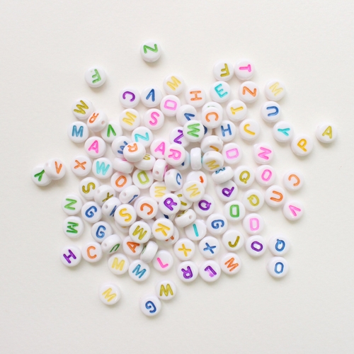 칼라원형 알파벳비즈100p