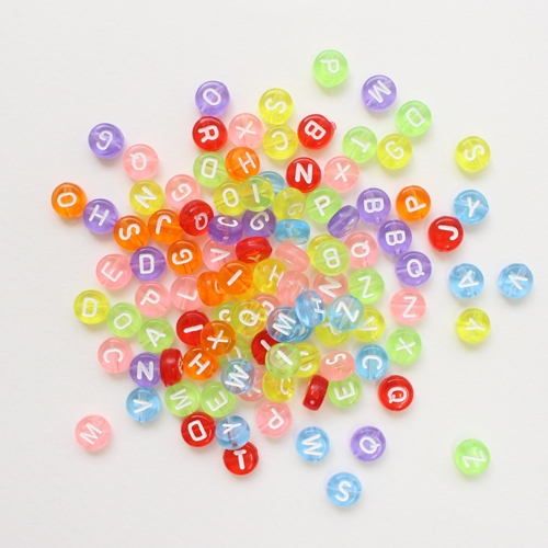 투명원형 알파벳비즈100p