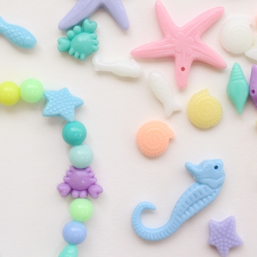 바다 파스텔 팔찌 10set