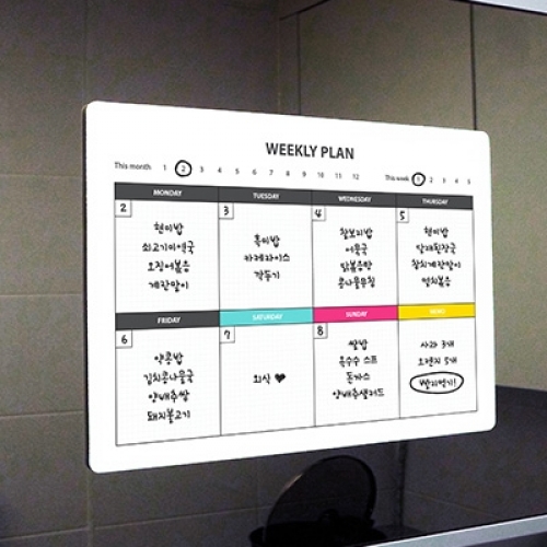 메모보드(주간플랜/가로) A4