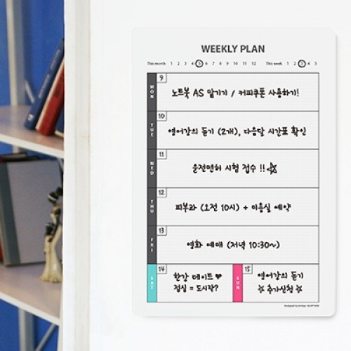 메모보드(주간플랜/세로) A4 8852
