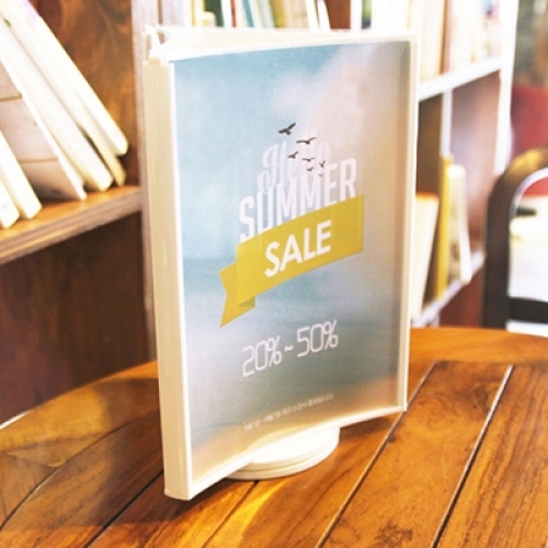 회전형꽂이(3면/화이트)A5