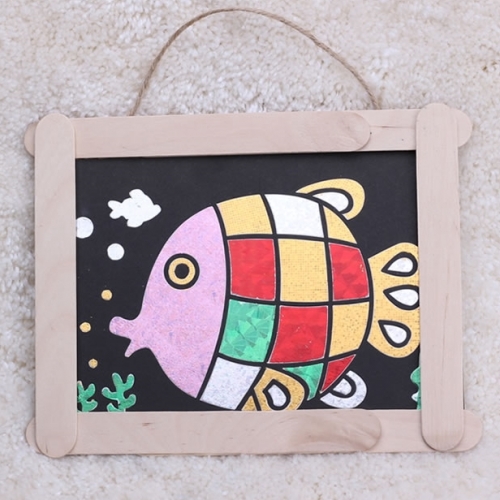 물고기와 비행기 포일아트 액자 만들기