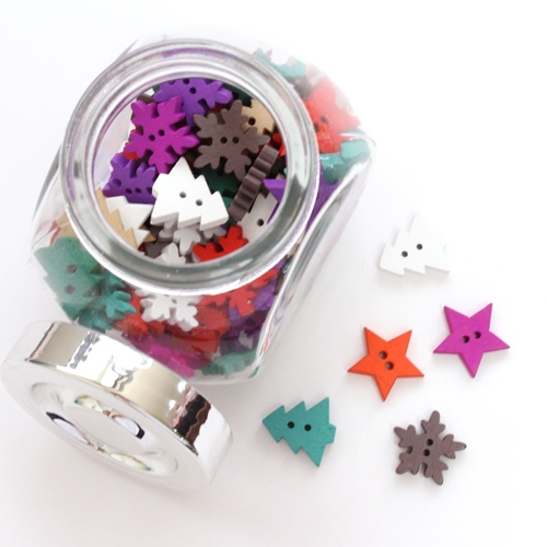 크리스마스 나무단추비즈80p