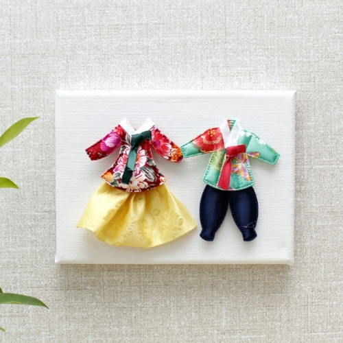 전통한복 캔버스 액자