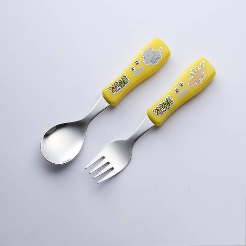 토토스푼,포크 노랑