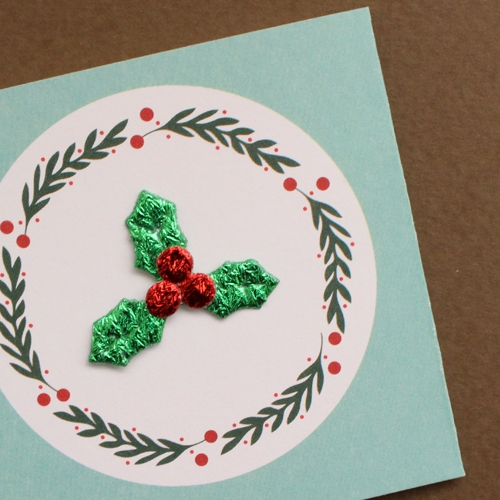 미니빨간열매침엽수잎30p