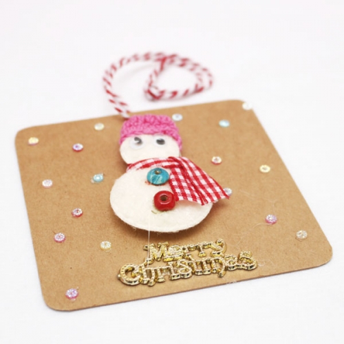 눈사람 장식카드